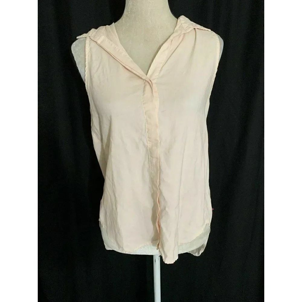 Bella Dahl Anthropologie Solid Baby Pink tank top